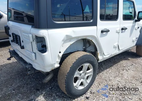2019 Jeep Wrangler Unlimited Sport S 4X4 z USA, uszkodzony, nr VIN 1C4HJXDN5KW618297